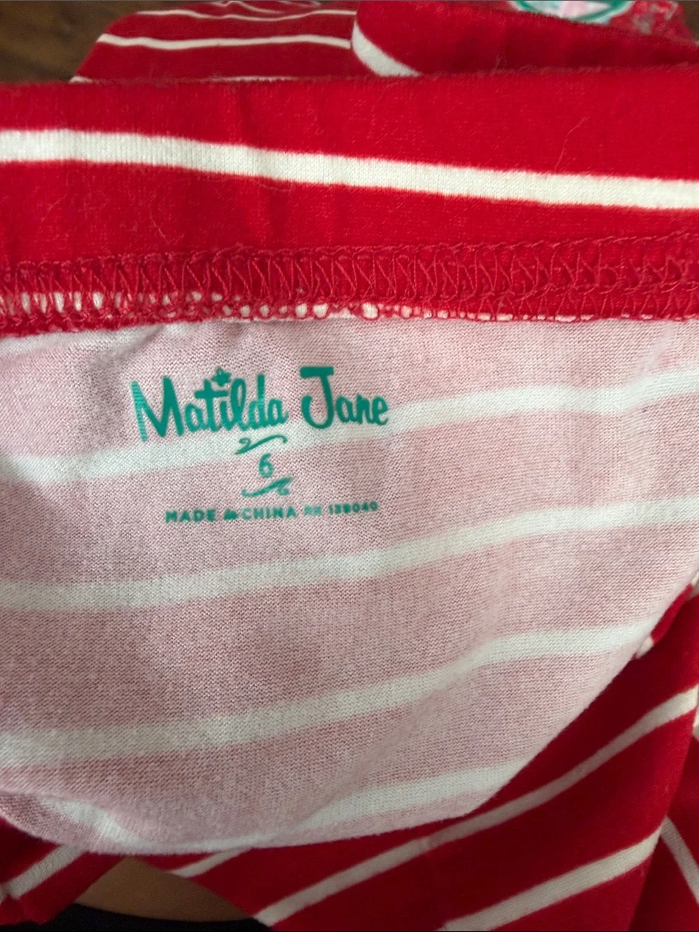 Matilda Jane Red and Teal Holiday Tree Pajama Set